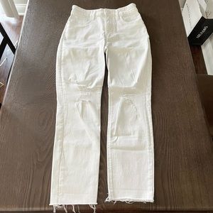 New w/o tags White mom jeans
